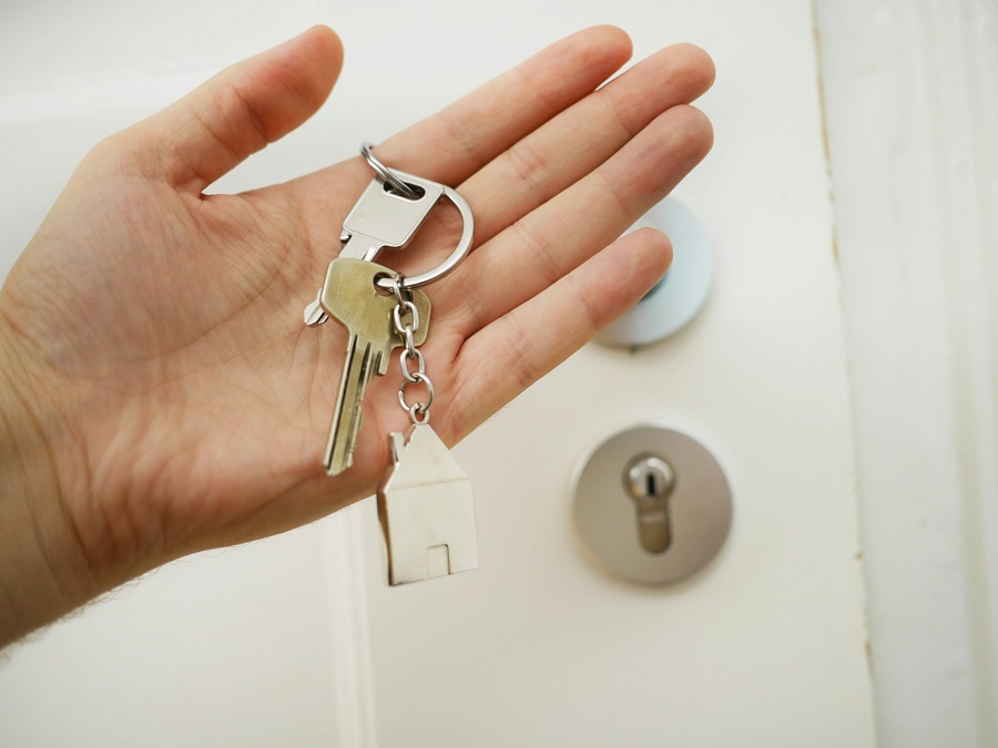 landlord with a keys on hand