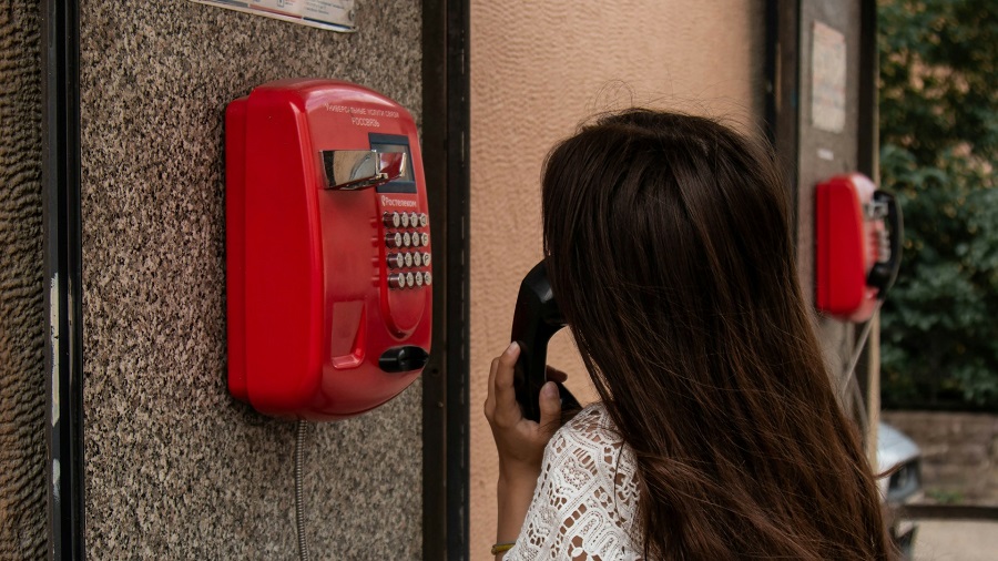 woman on telephone